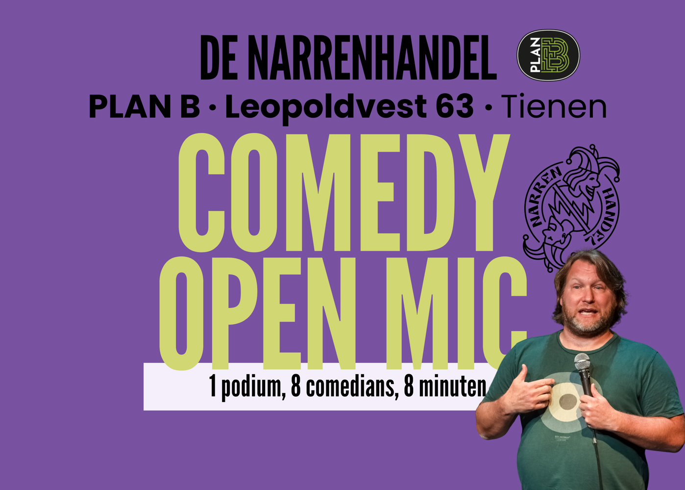 Comedy Open Mic - ism de Narrenhandel vzw
