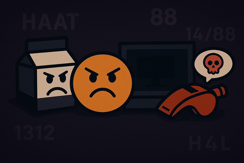 Haatsymbolen op sociale media