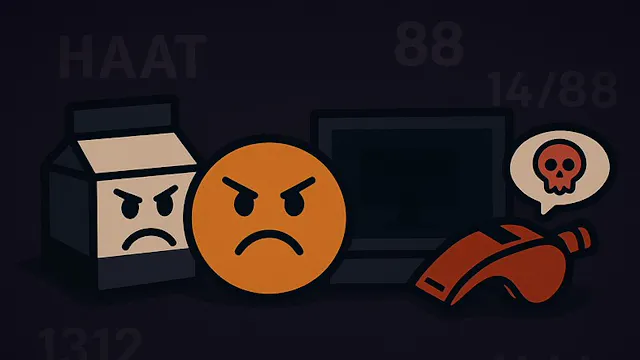Haatsymbolen op sociale media