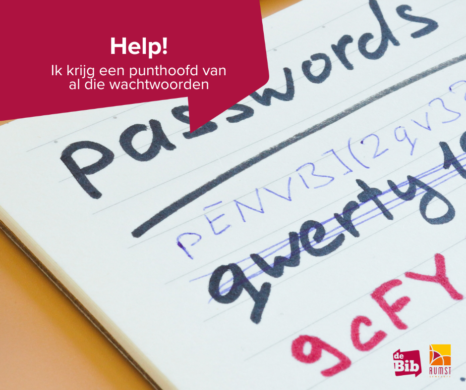 punthoofd van wachtwoorden