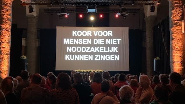 Koor voor mensen die niet noodzakelijk kunnen zingen