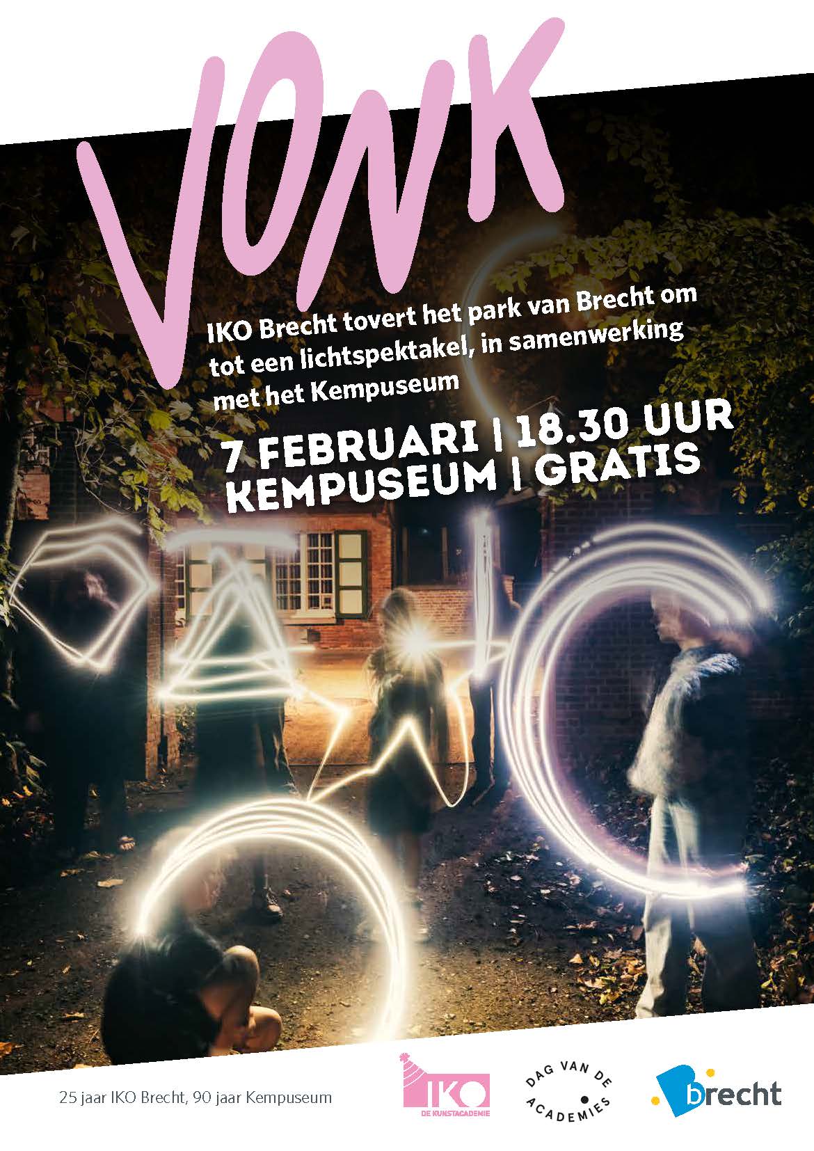 VONK - lichtspektakel in het park van Brecht