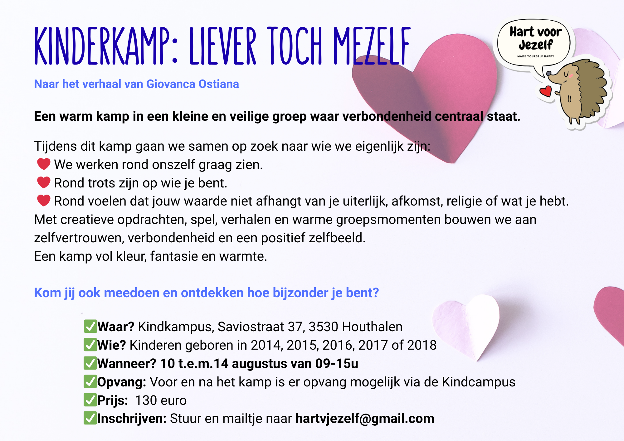 Kinderkamp Liever toch mezelf