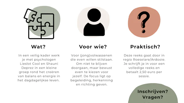 Flyer zelfzorg week energie in balans