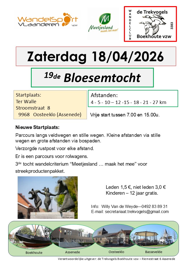 wandeltocht langs stille en rustige wegen. Verhard en onverhard.