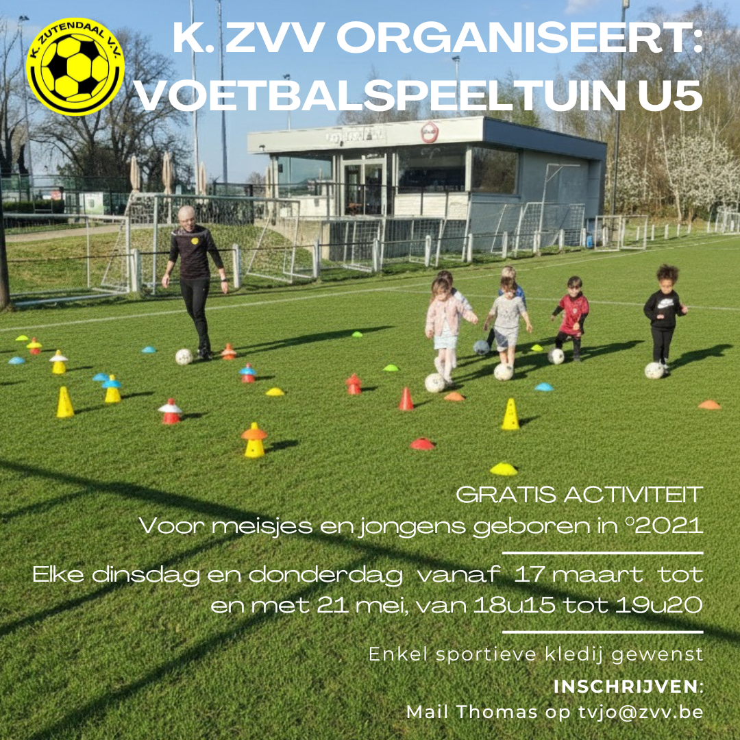 Flyer Voetbalspeeltuin