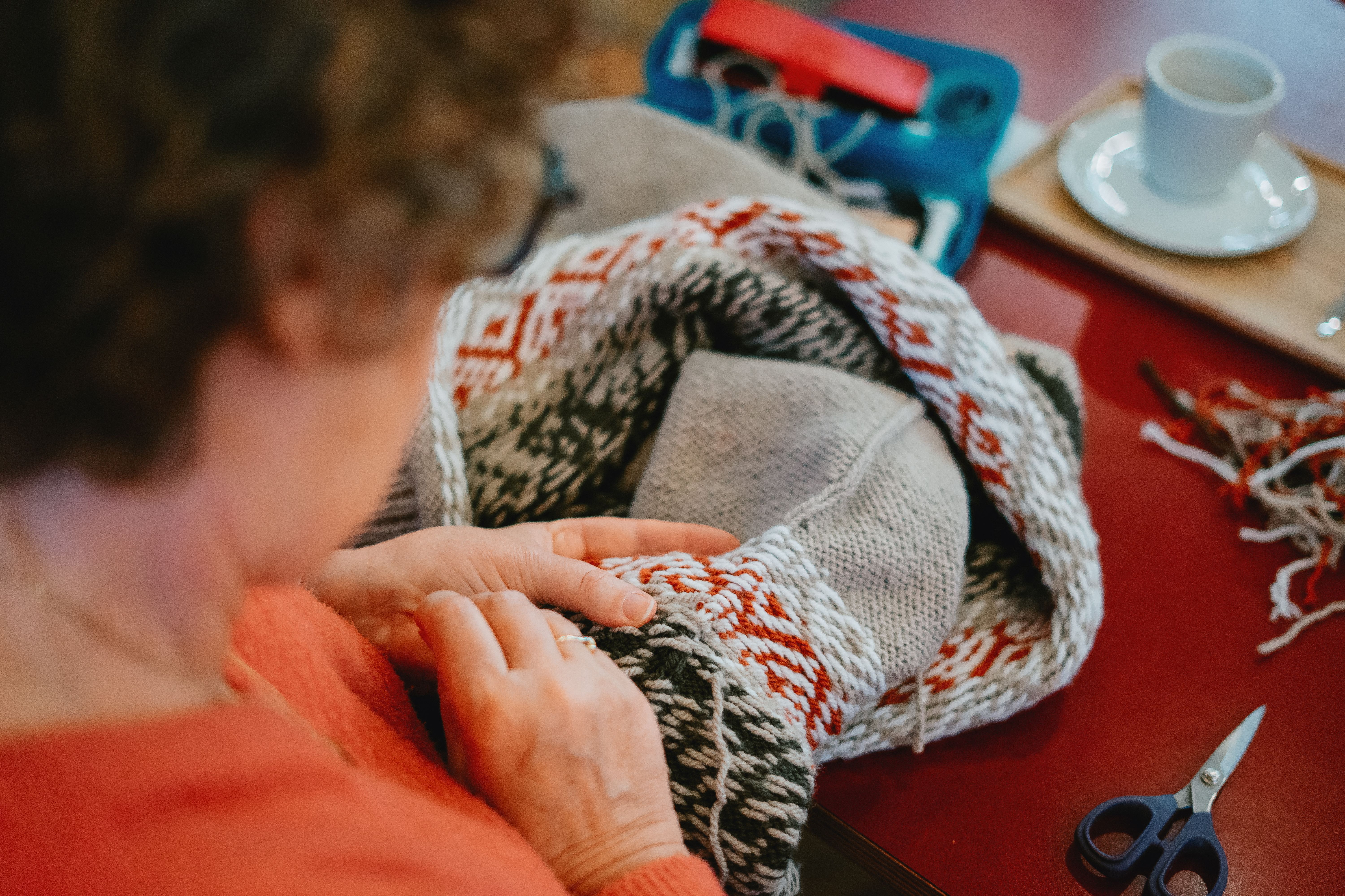 Draad Kaffee in museumbistro Kaffee Damast