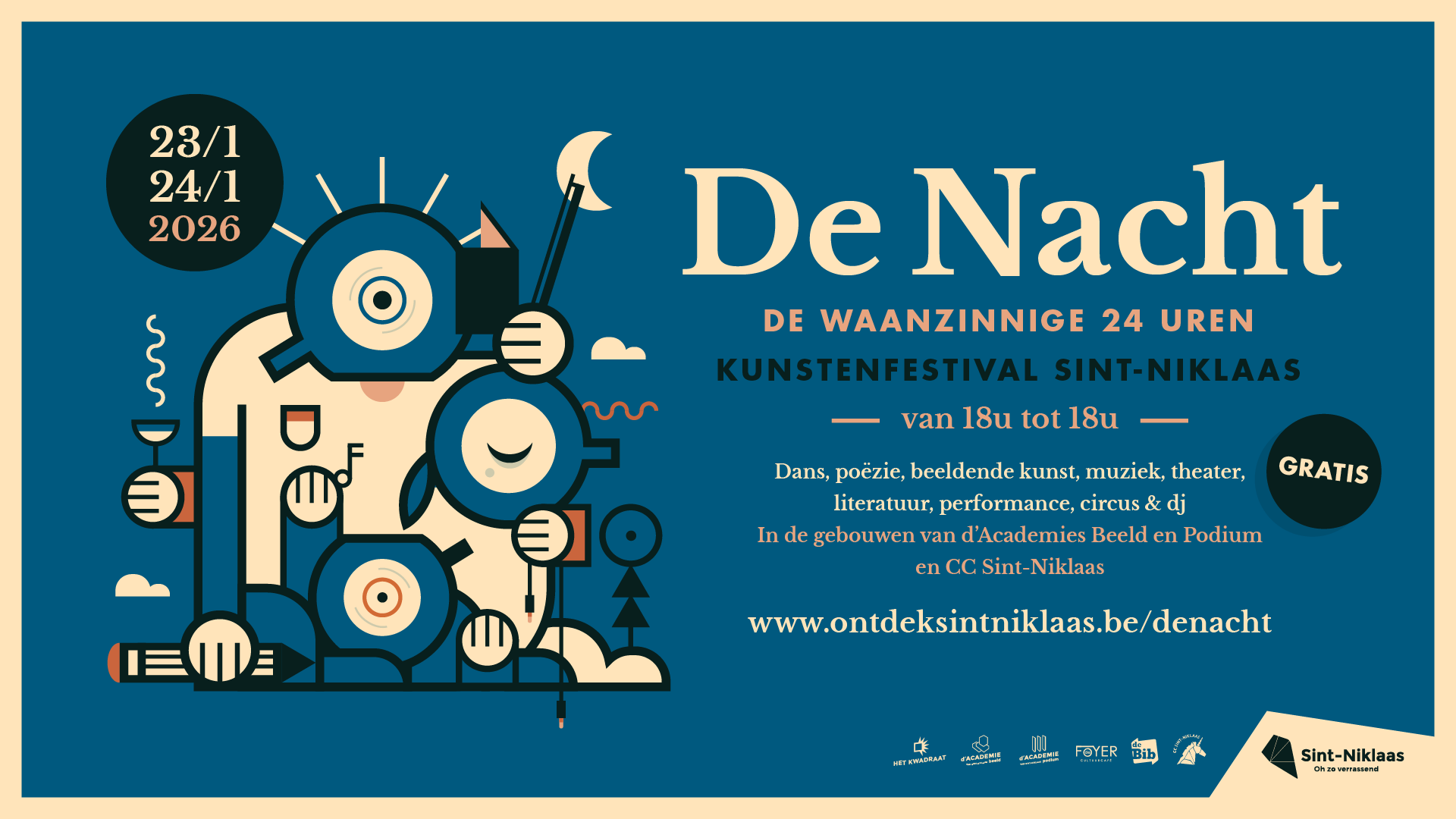De Nacht - Gratis Kunstenfestival Sint-Niklaas