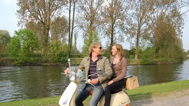 vespa toer Leiestreek met Picknick