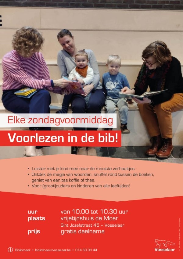 Voorlezen in de bib