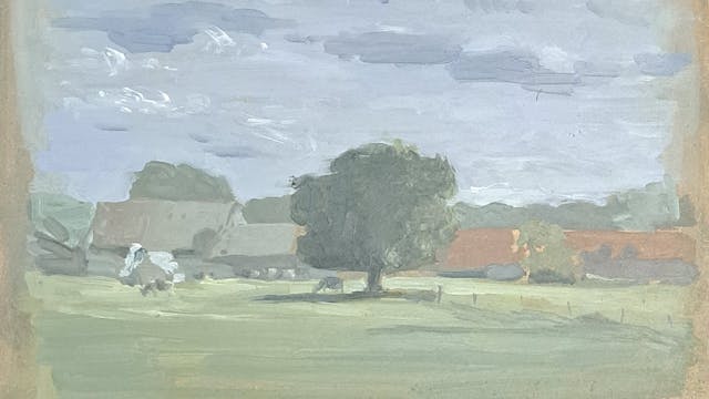 Cow underneath the tree