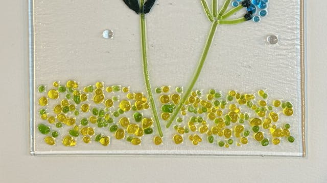 Glaskunst Workshop Glasraam Blauwe Bloemen