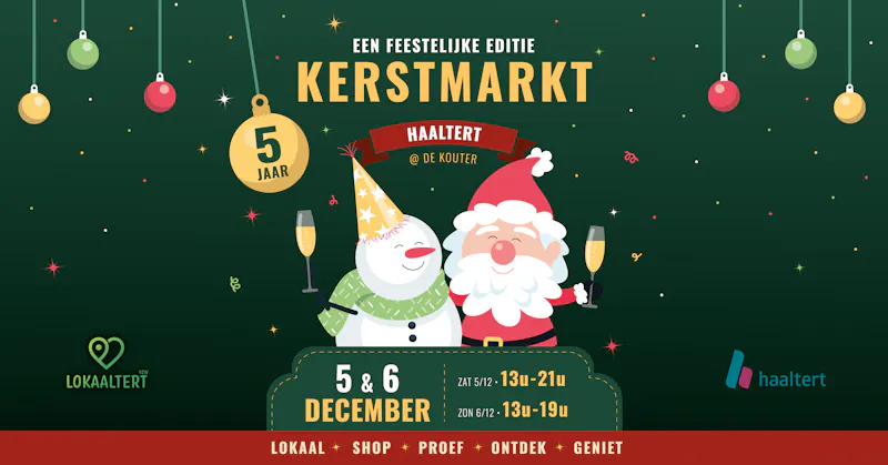 5 jaar kerstmarkt Haaltert – Feesteditie