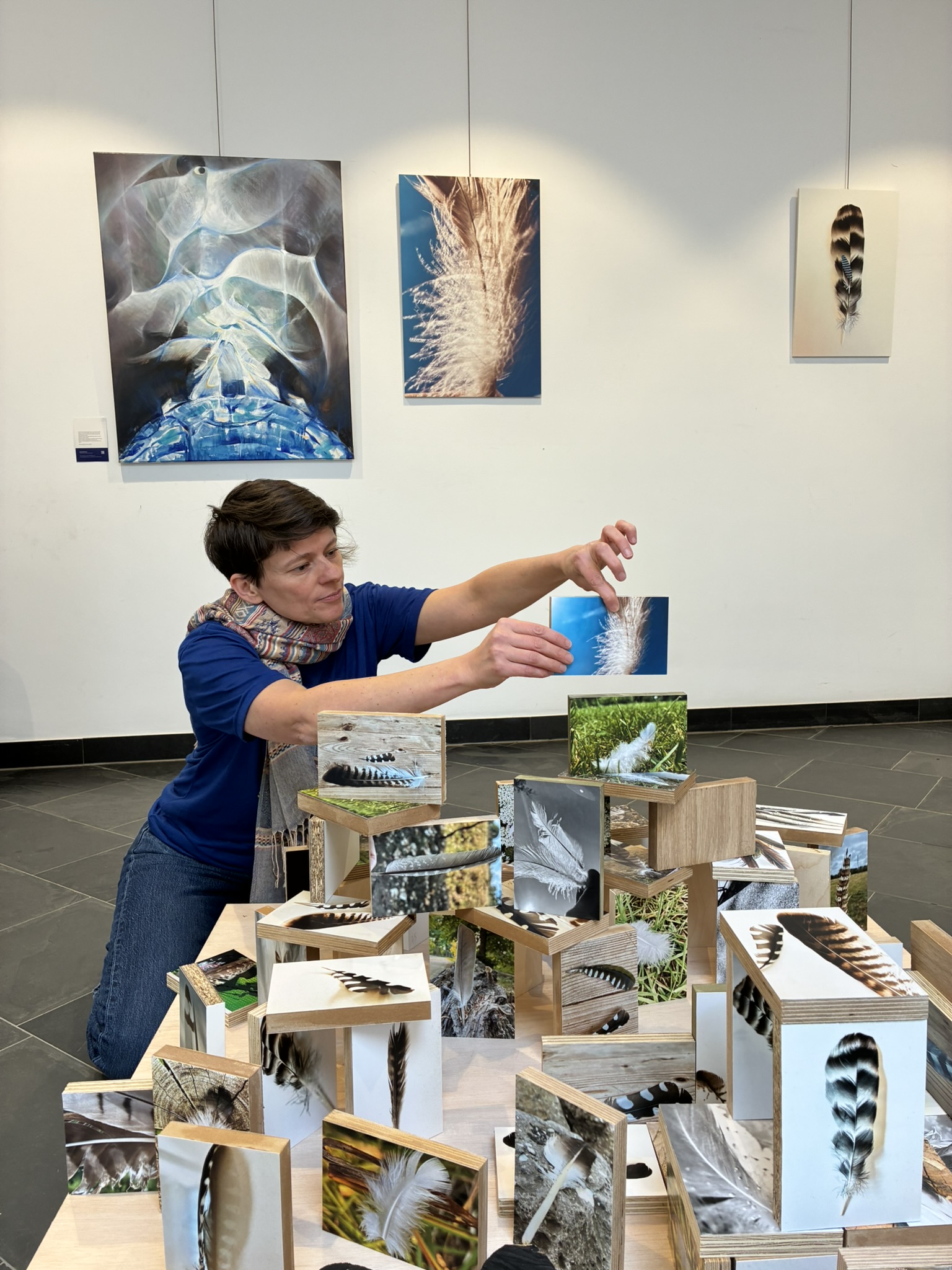 Patries Jeunen bouwt de expo Veerkracht op