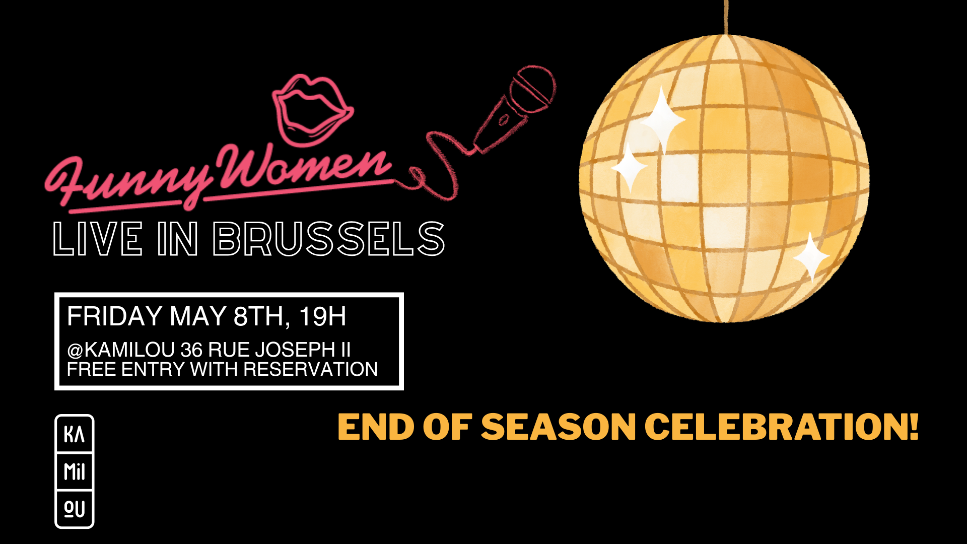 Funny Women Brussels Open Mic comedy show