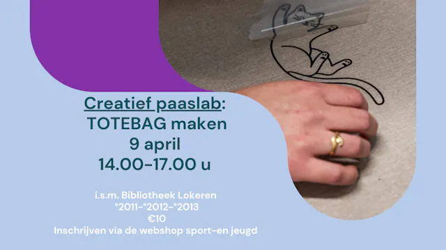 Creatief Paaslab Totebag maken