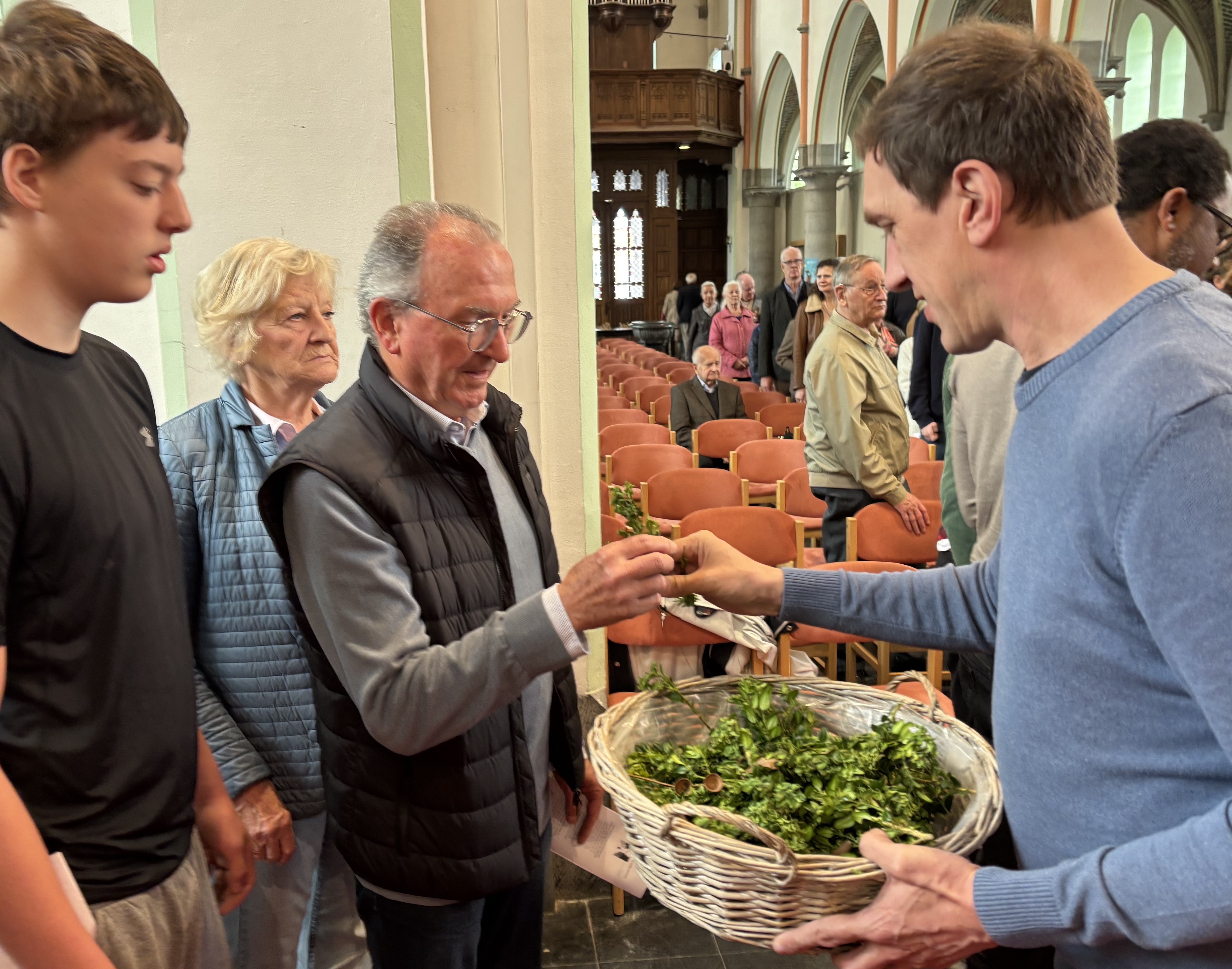 Palmzondag in de kerk van De Pinte