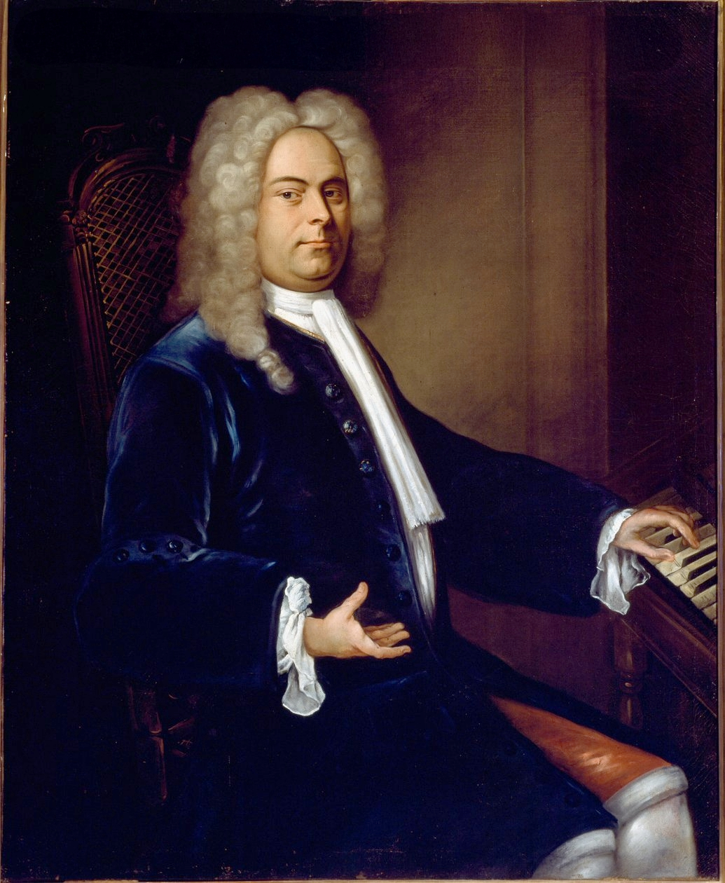 Georg Friedrich Haendel door Balthasar Denner (circa 1726-1728). National Portrait Gallery, London