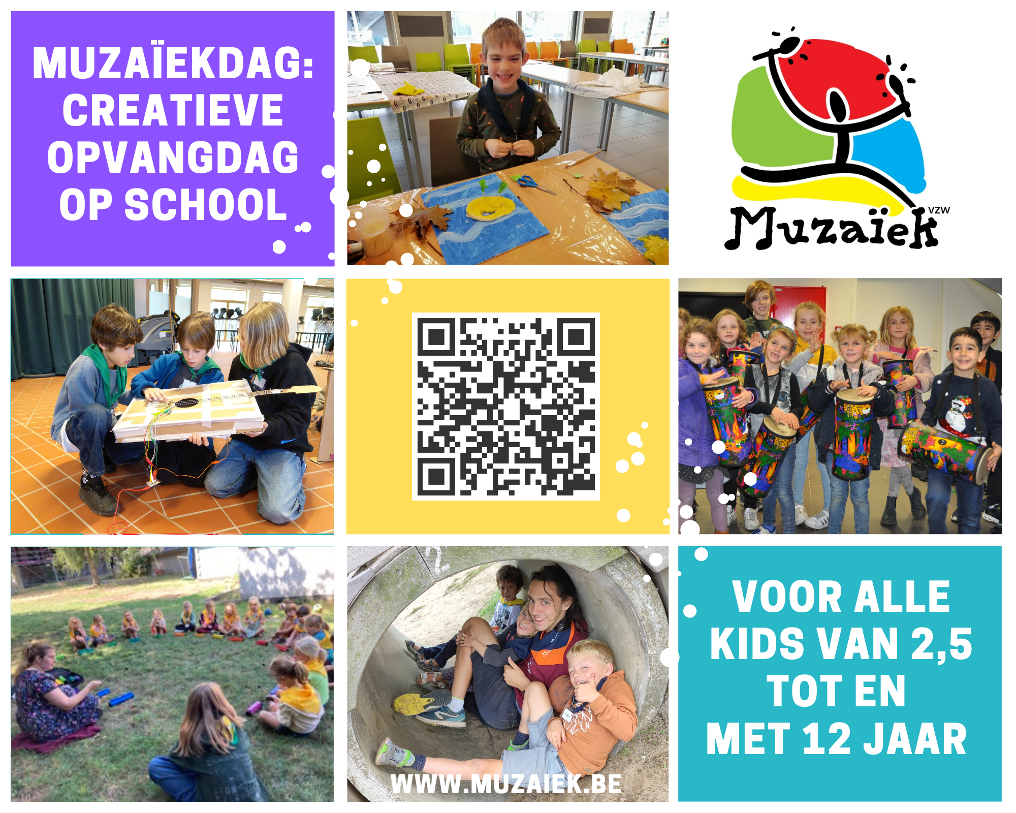 Muzaïekdag 13/03/2026 op SJC De Krekel