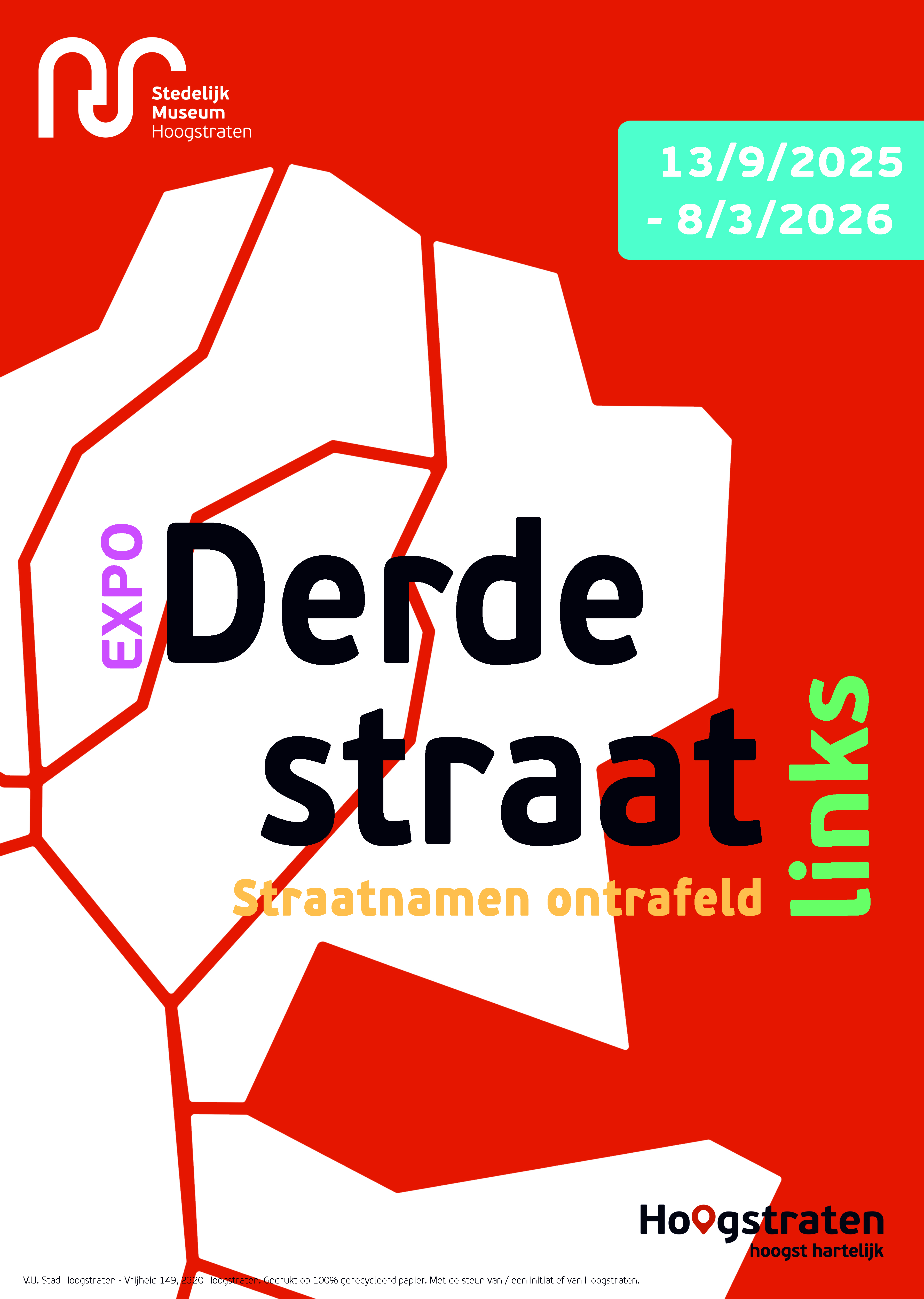 Affiche expo 'Derde straat links'