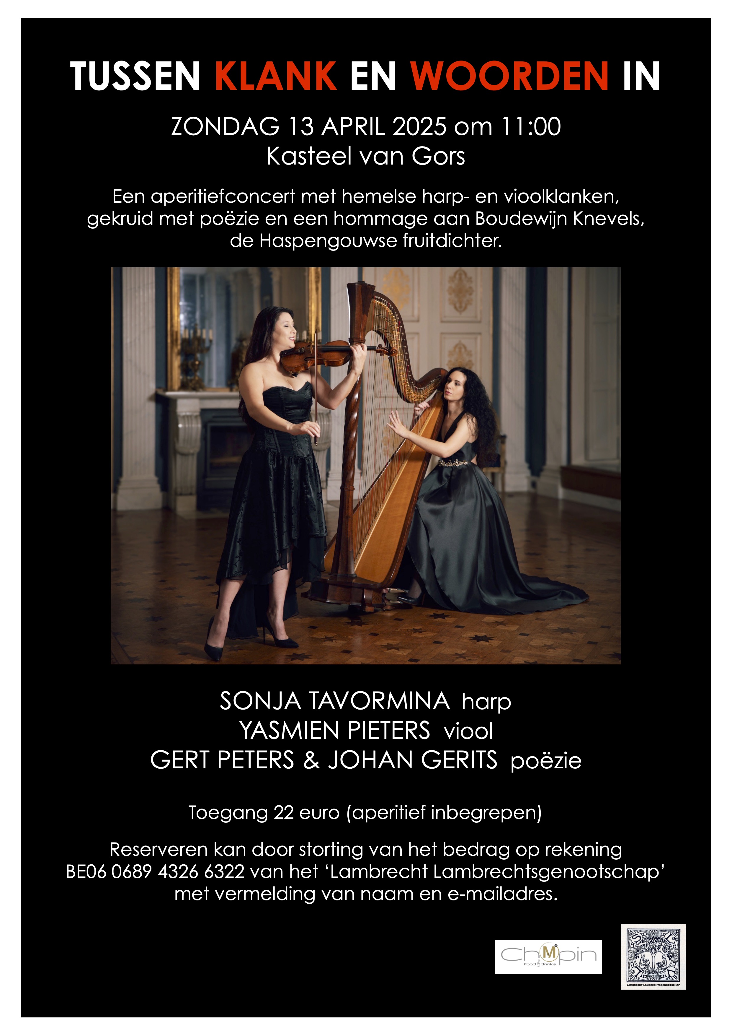 Kasteelconcert 'Tussen klank en woorden in'