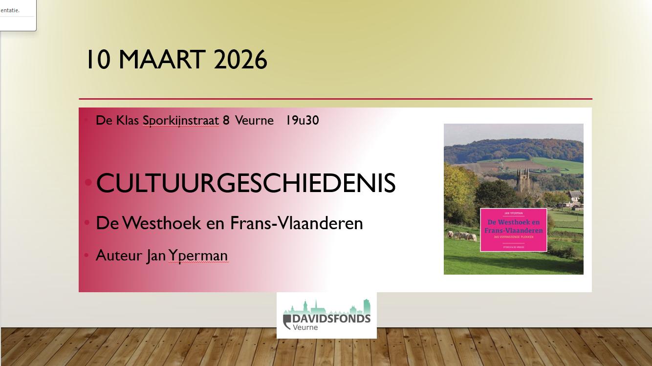 Jan Yperman : Cultuurgeschiedenis De Westhoek en Frans-Vlaanderen