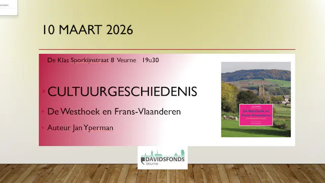 Jan Yperman : Cultuurgeschiedenis De Westhoek en Frans-Vlaanderen