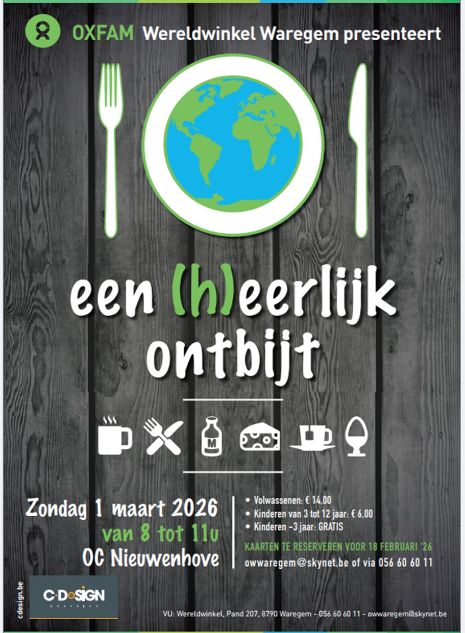 (H)eerlijk ontbijt van Oxfam Wereldwinkel Waregem