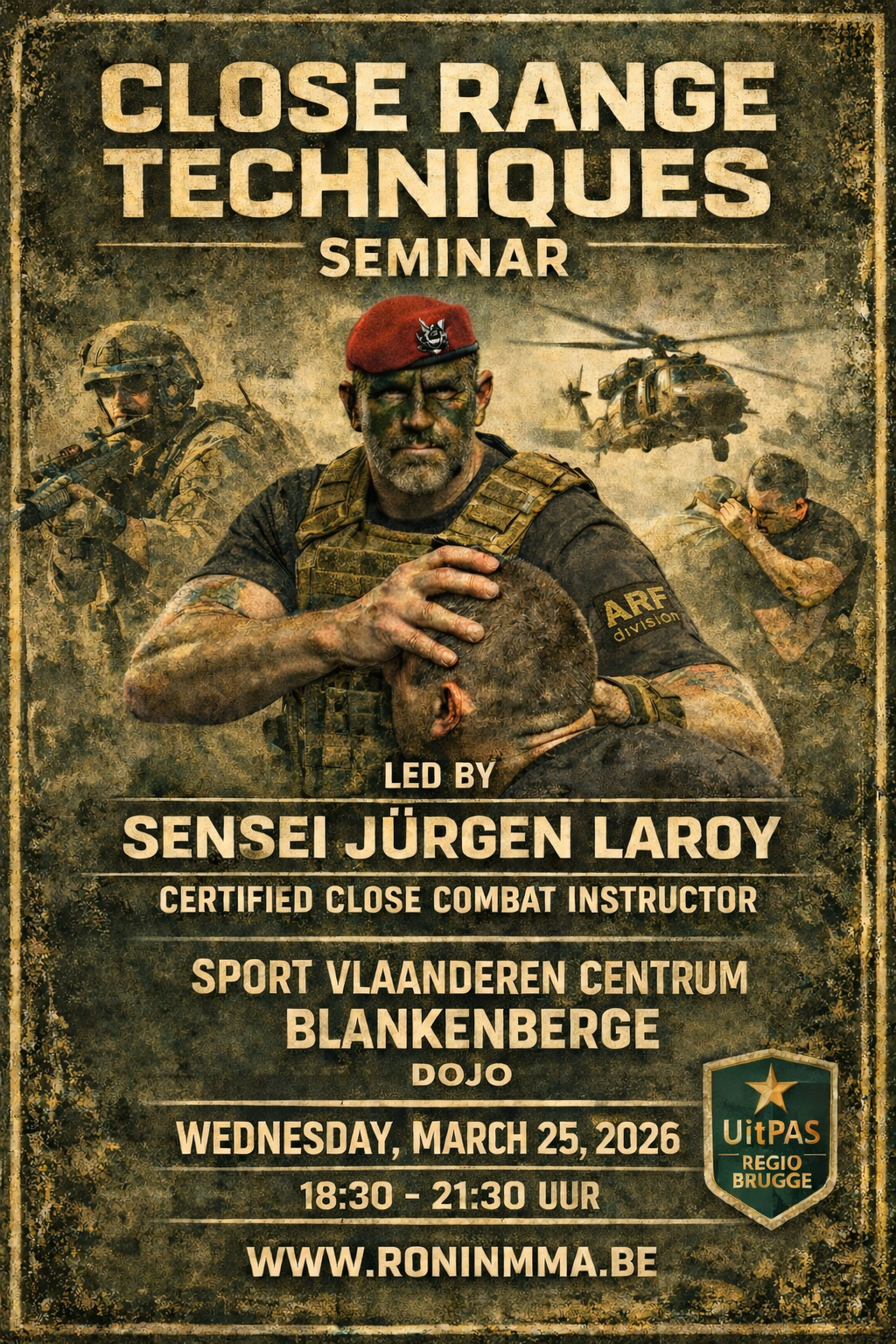 Close Range Techniques seminar with Sensei Jürgen Laroy