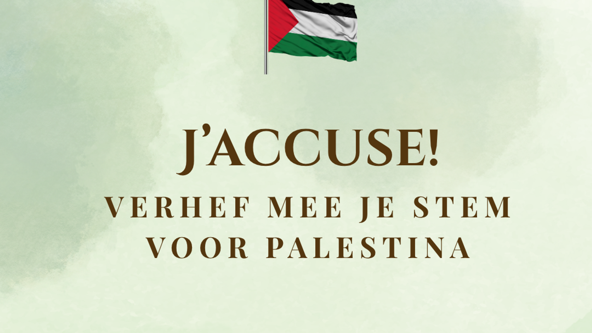 J’accuse! - SOS Palestina Oostende