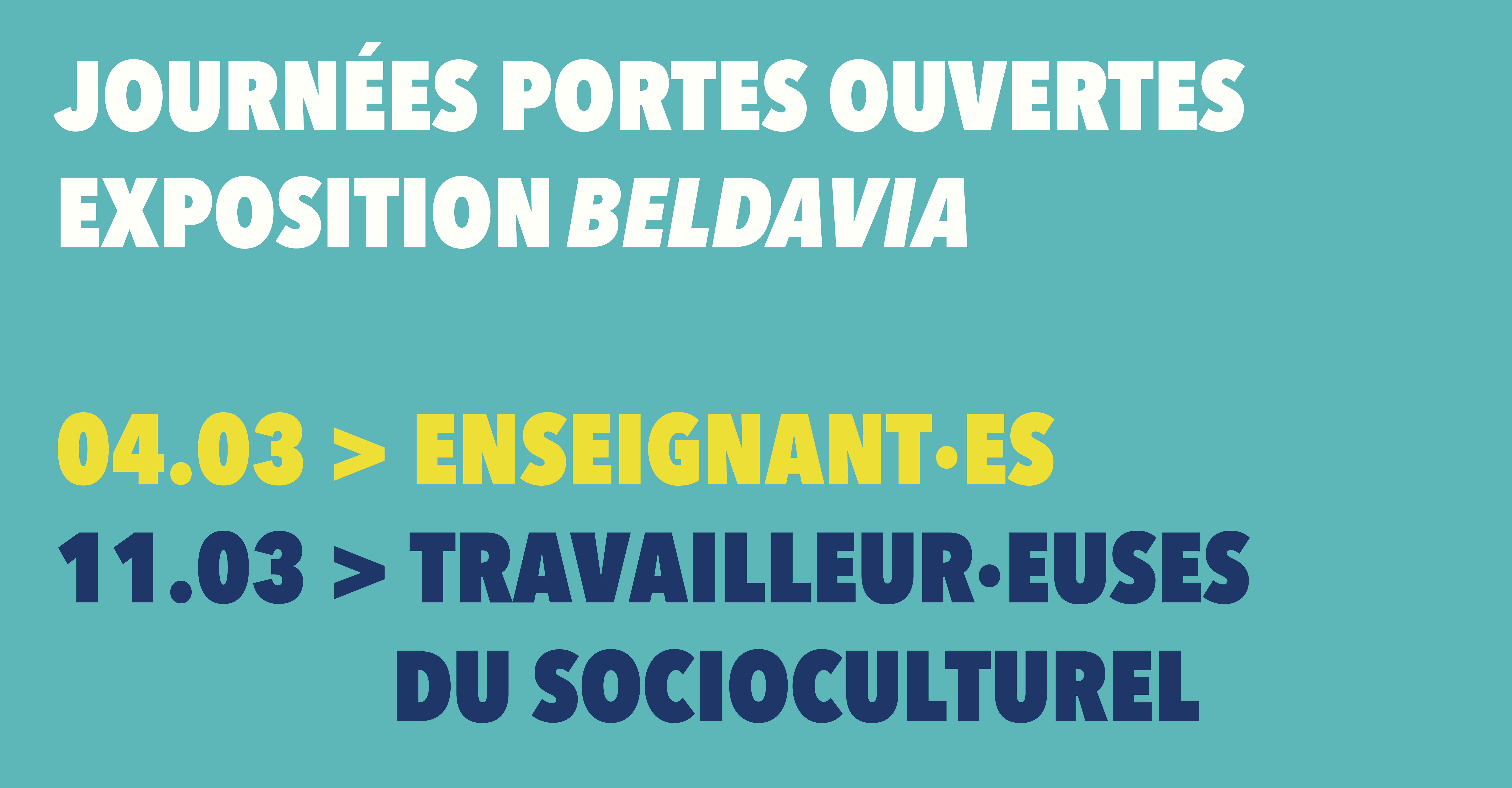 Beldavia - JPO dédié aux professionnel·elles du sociocutlurel