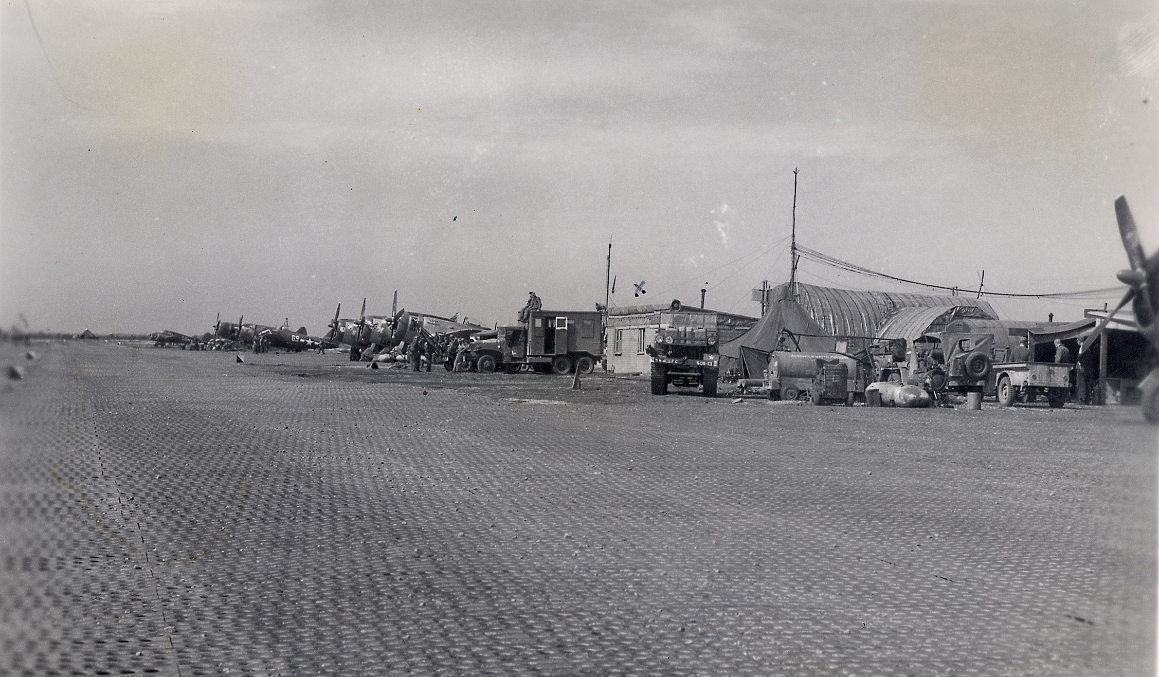 De runway in 1945