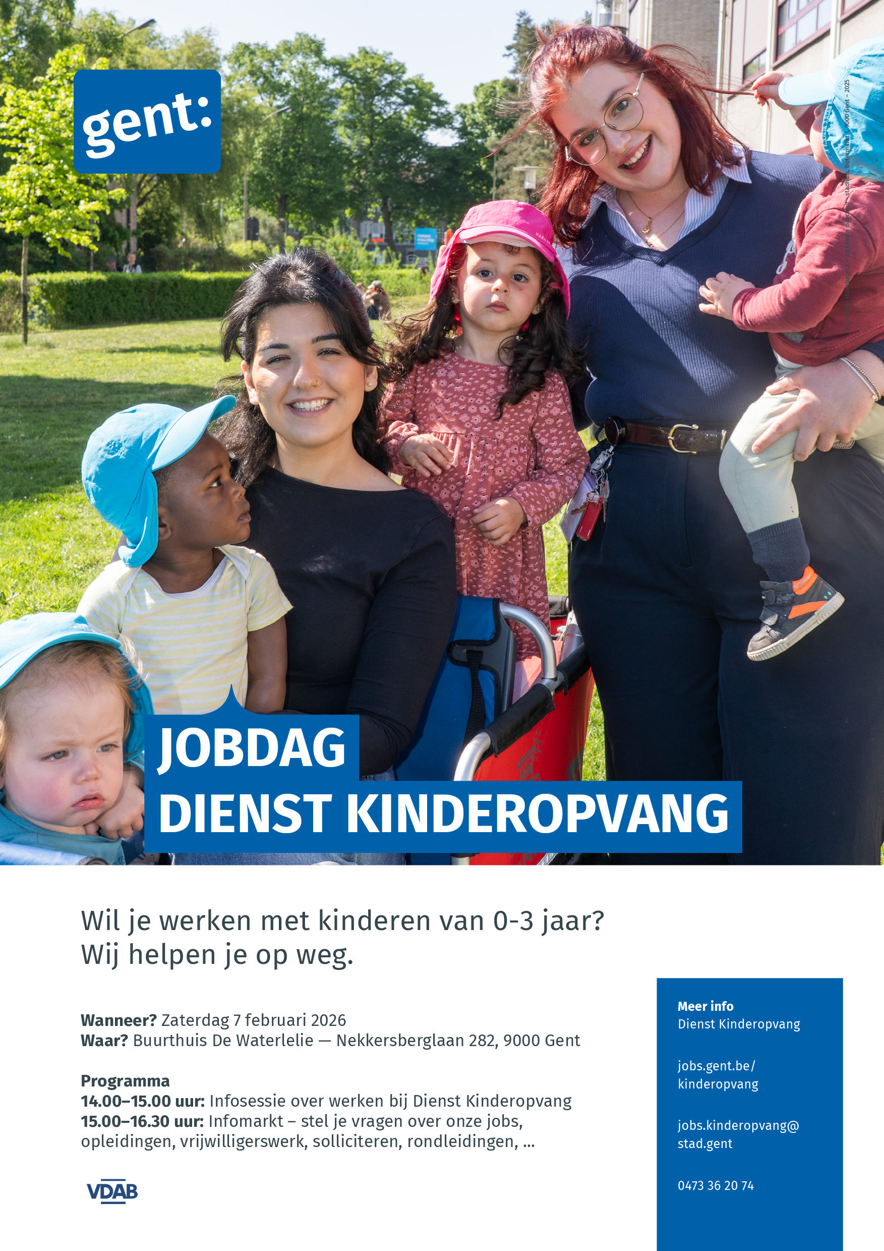 Uitnodiging jobdag Dienst Kinderopvang