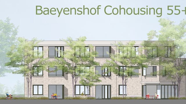 Cohousing Baeyenshof, wonen in het groen, in een uniek historisch park in het centrum van Essen