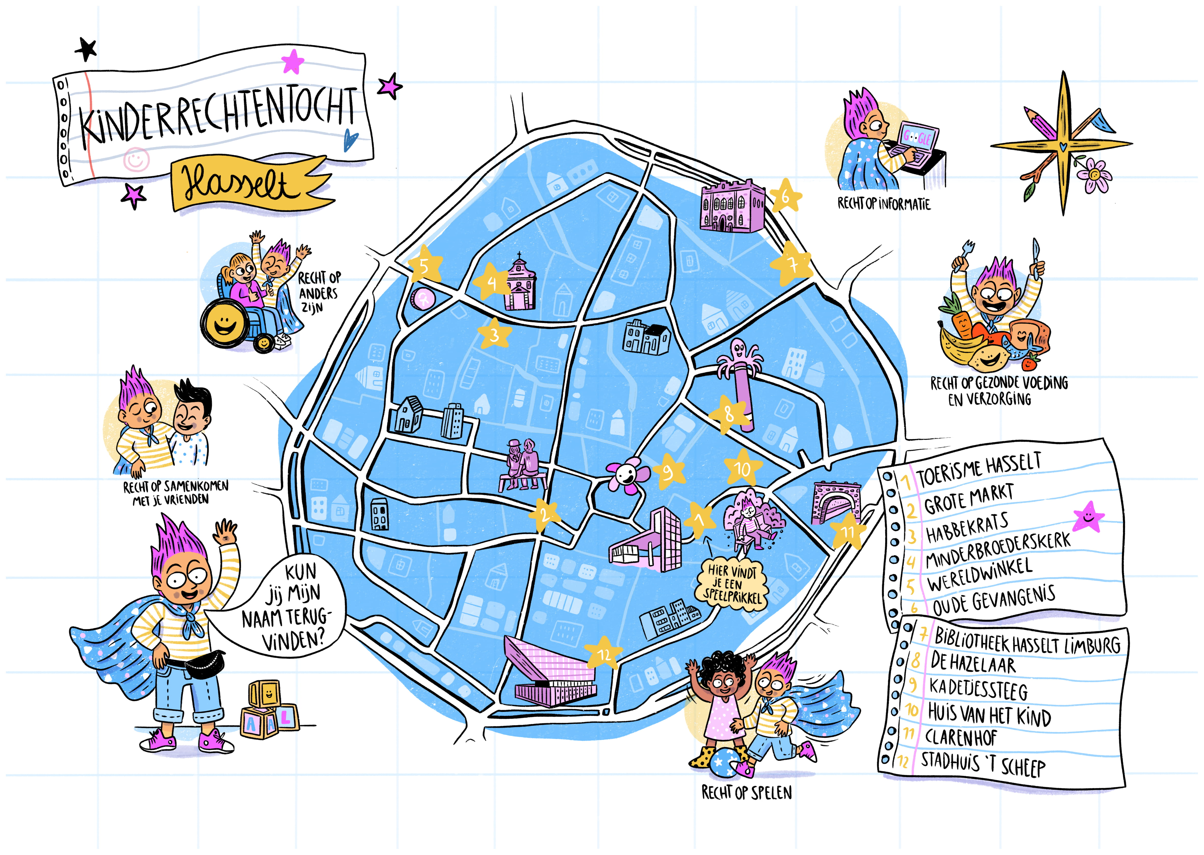 Grondplan Kinderrechtentocht