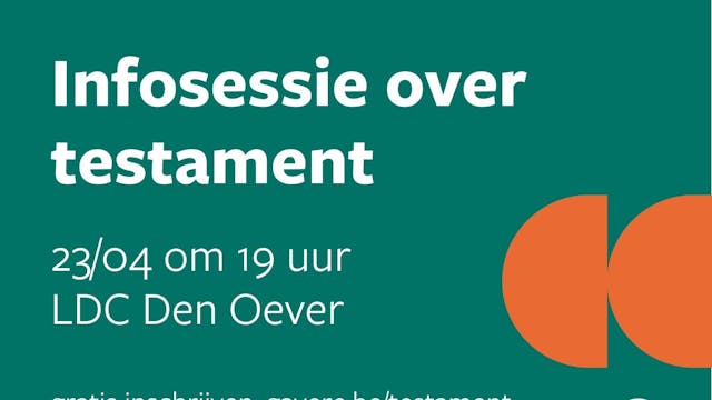 flyer Zorgcafé: testament