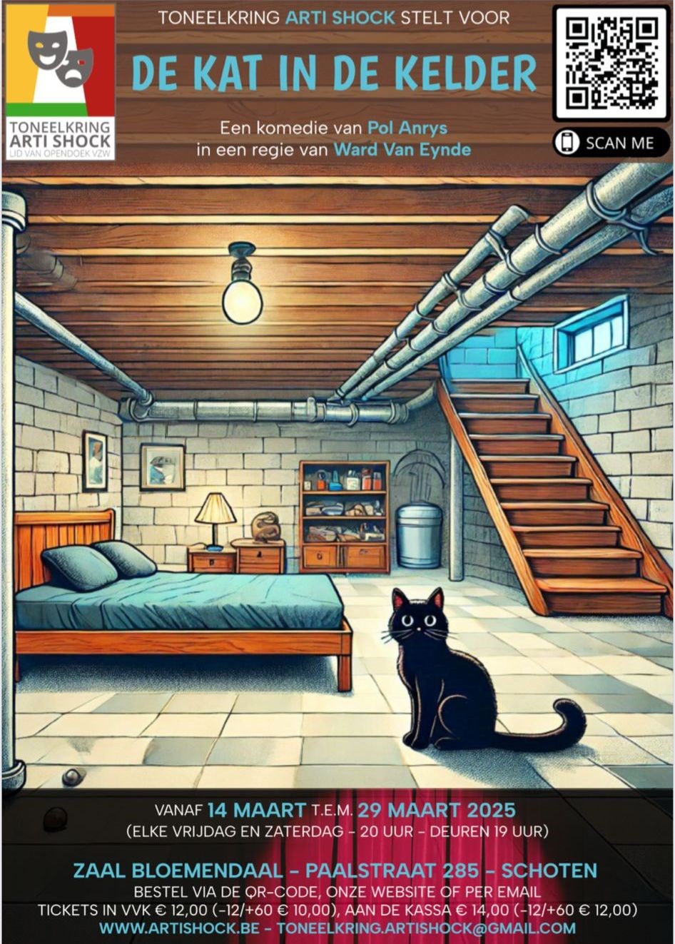 Wanneer de marginale en licht criminele familie De Kat een tijdelijk onderkomen vindt in de kelder van Majoor Evarist en zus Serafine  komt de kat op de koord.