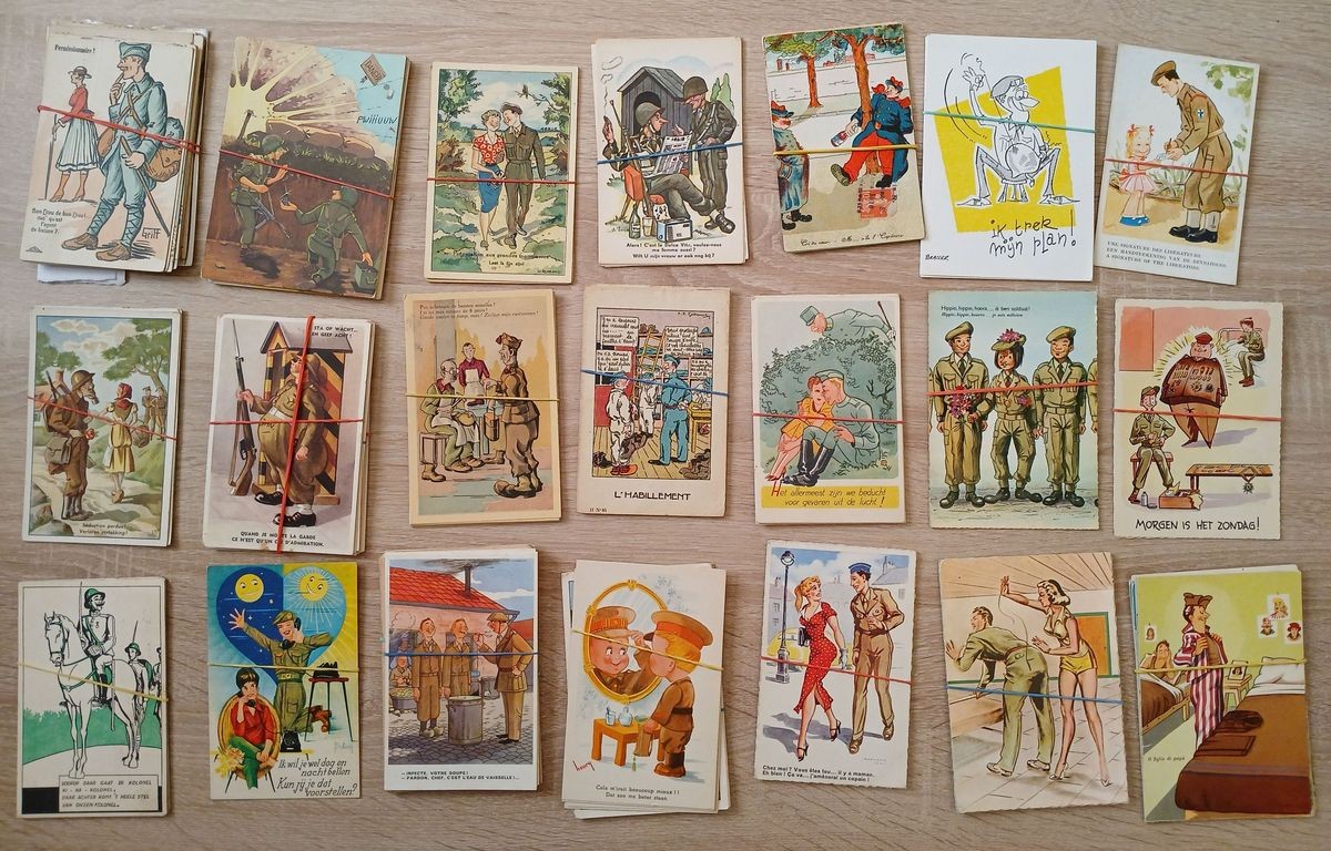 militaire postkaarten