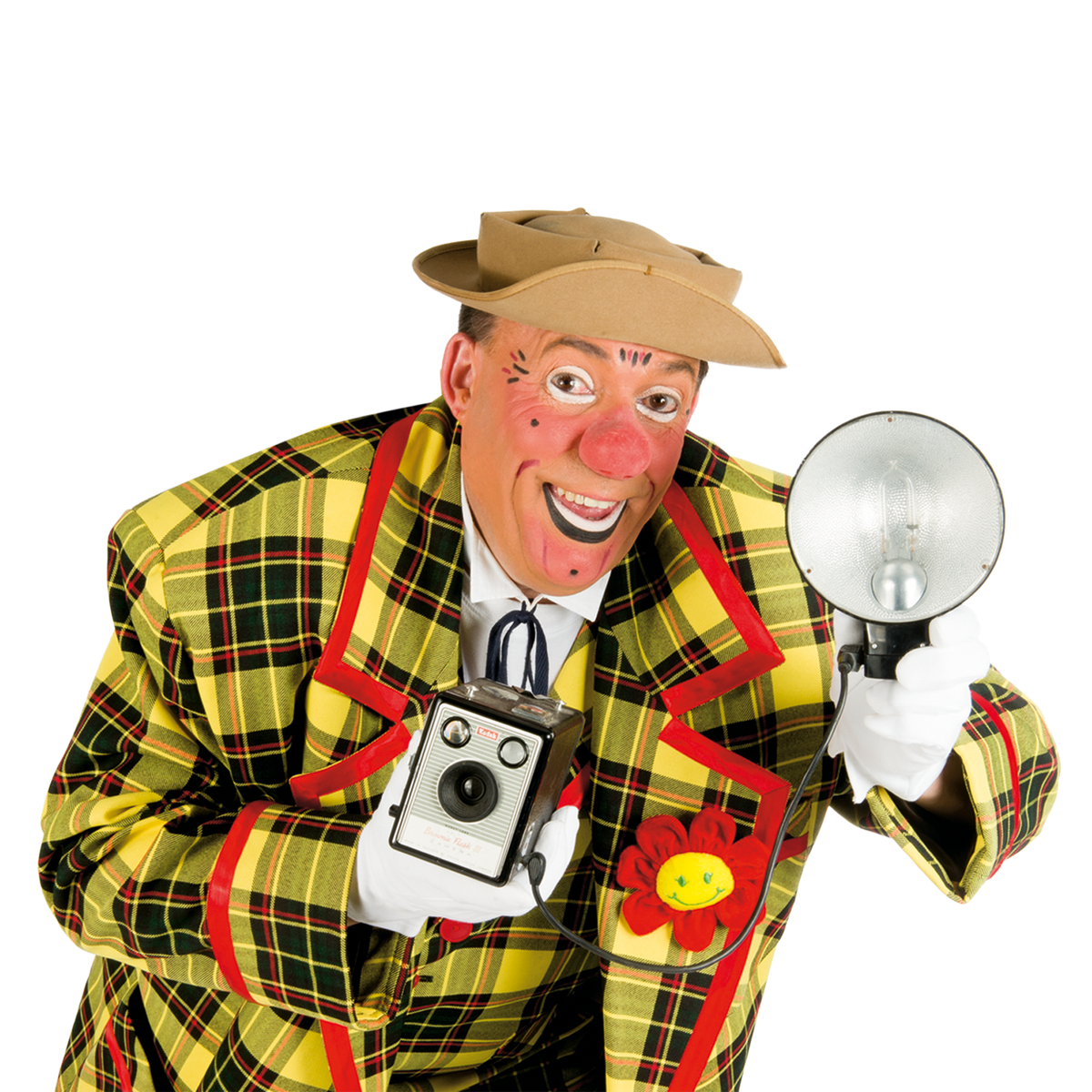 Clown Rocky in provinciaal domein De Gavers in Geraardsbergen