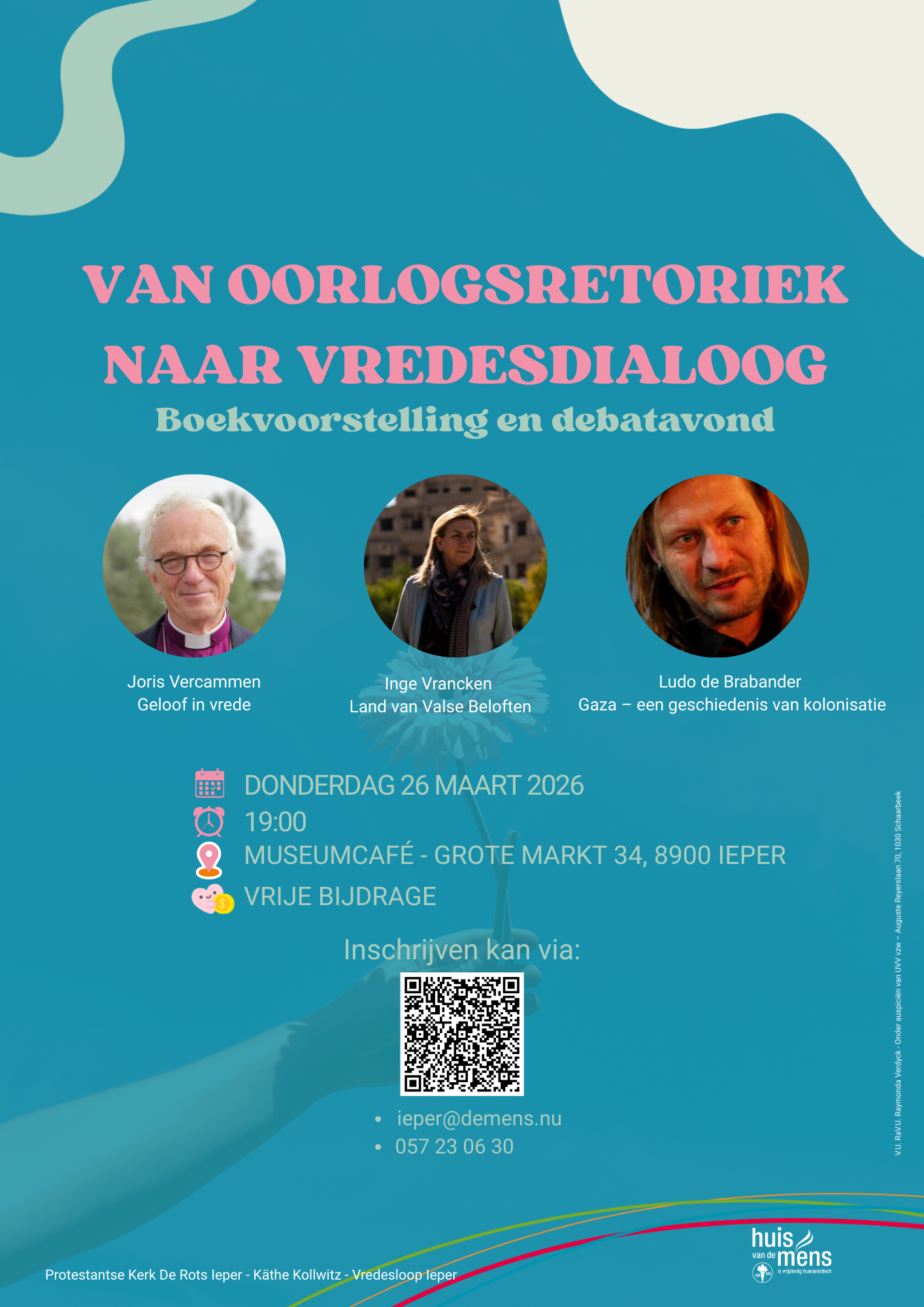 Flyer van oorlogsretoriek naar vredesdialoog