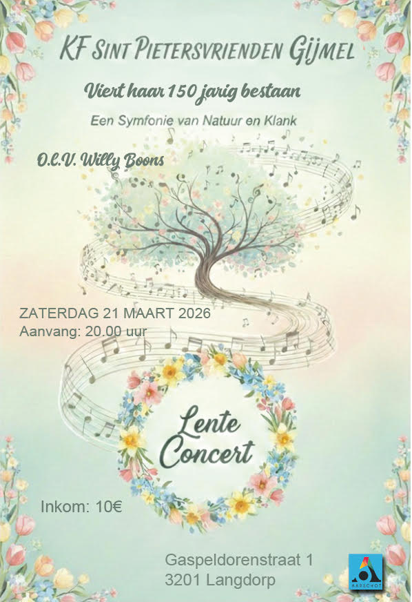 jubileumconcert 150 jarig bestaan