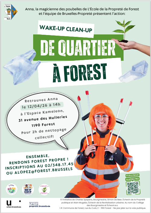 Wake-up Clean-up de quartier à Forest