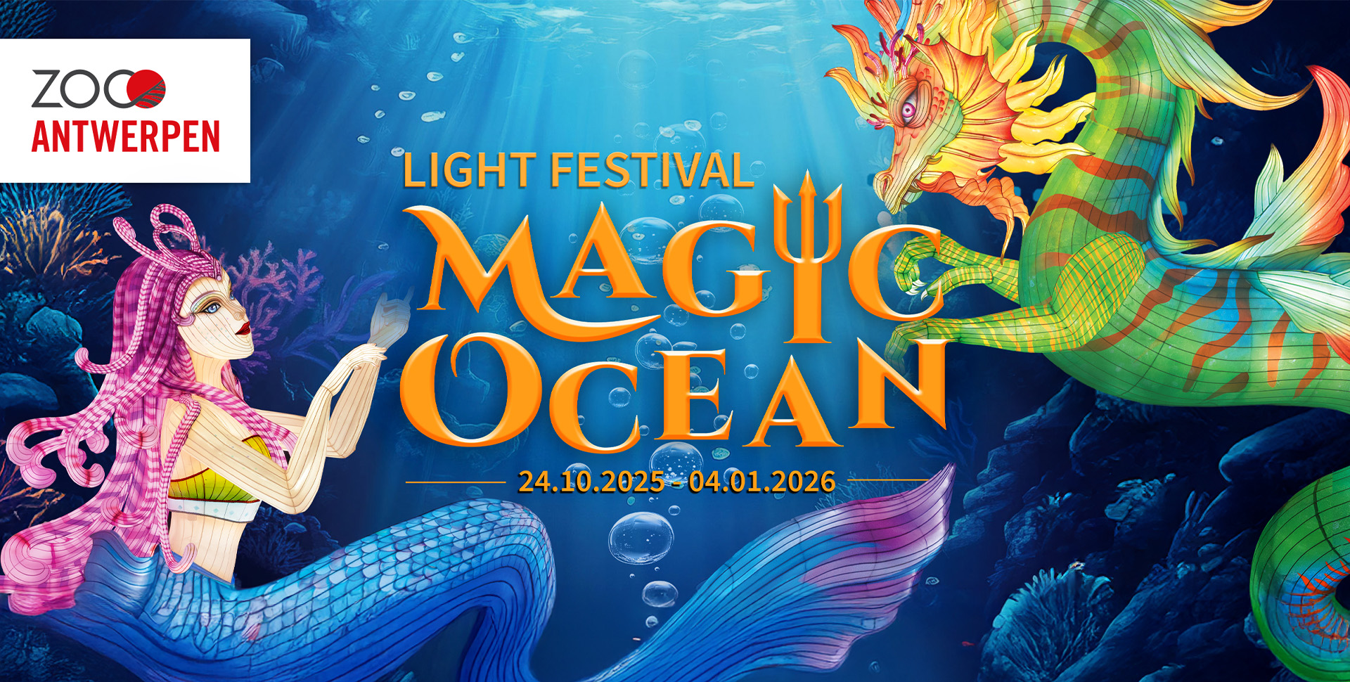 Magic Ocean Lichtfestival vanaf 24 oktober in ZOO Antwerpen