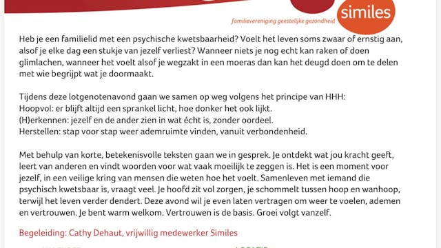 Zwaluwplek praatgroep