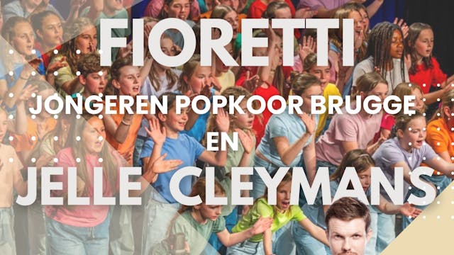 FIORETTI is een jongeren popkoor uit Brugge.  Zij zingen Nederlandstalige en Engelstalige popliedjes in een  modern jasje.  Als gastoptreden tijdens deze avond mogen we Jelle Cleymans verwelkomen!