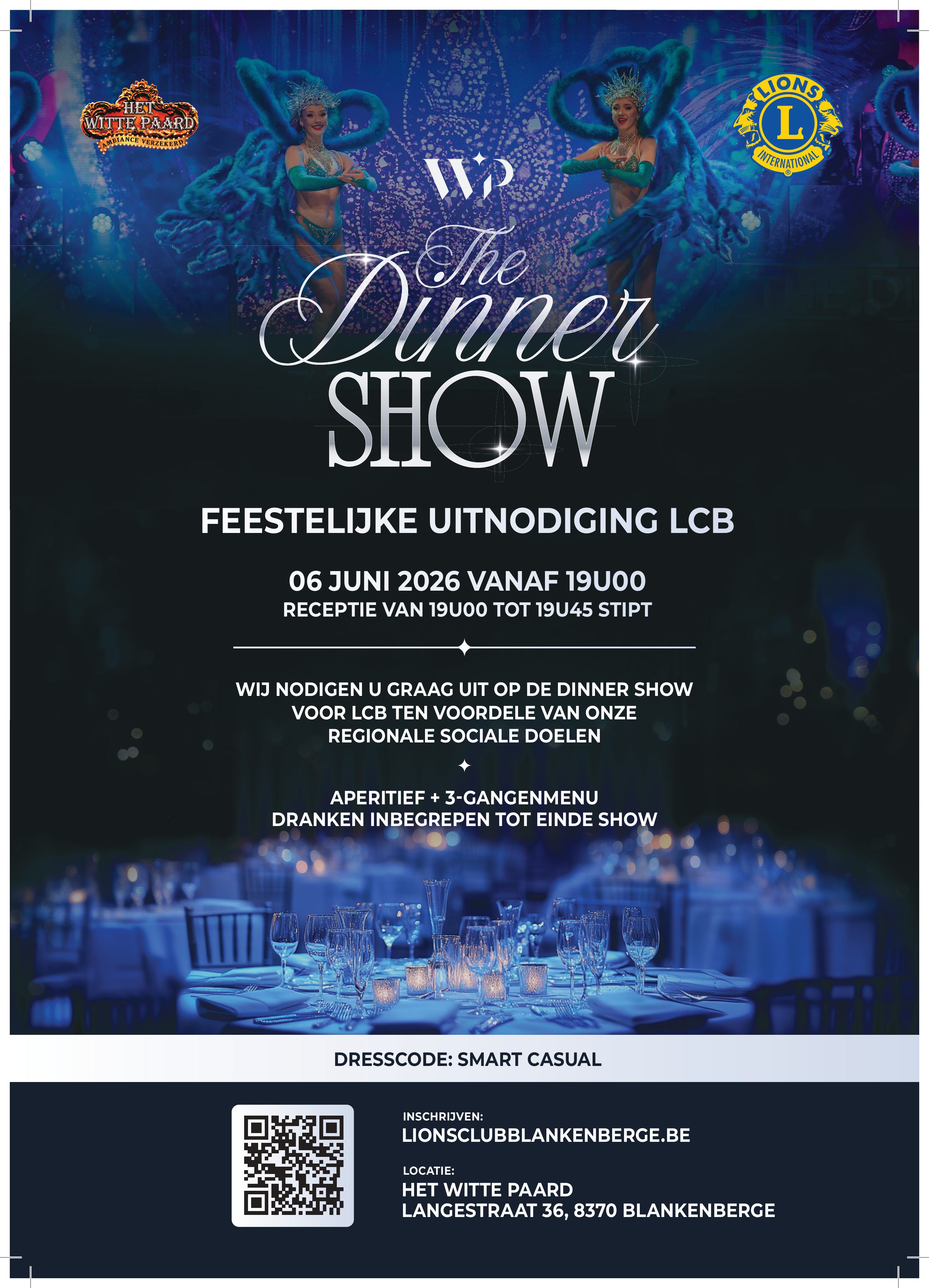 Dinnershow 2026 in het witte paard