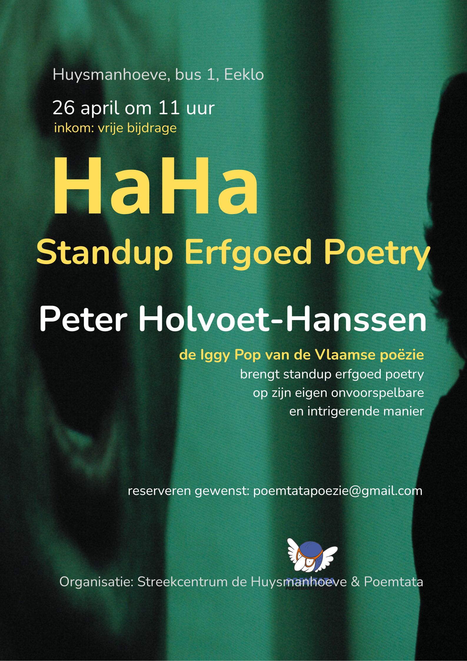 affiche HAHA stand up poetry