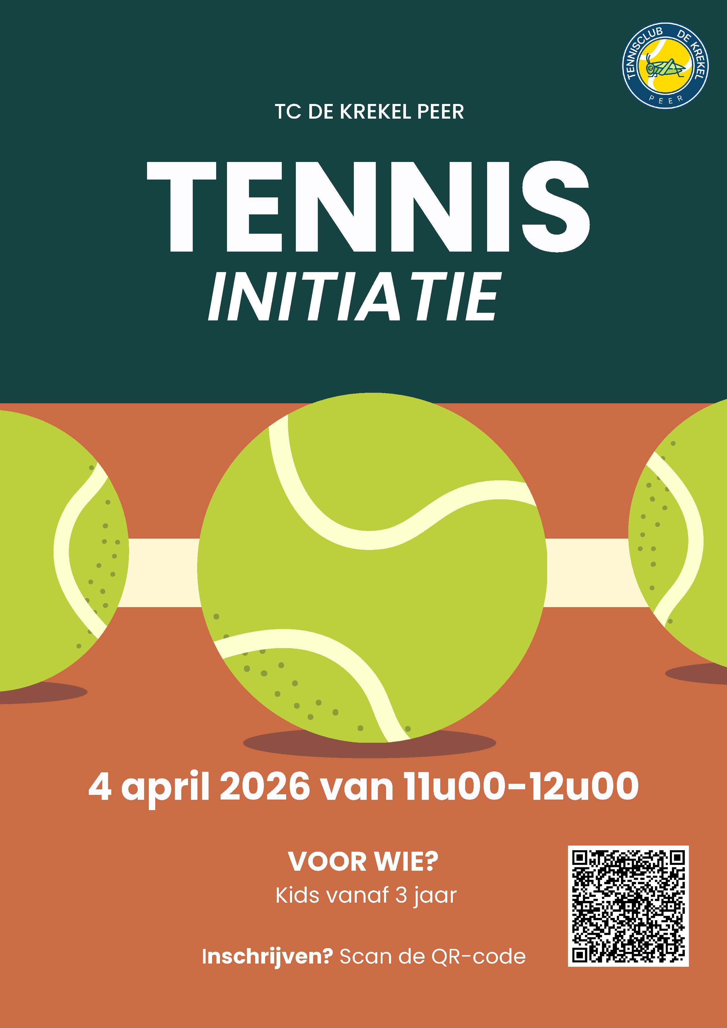 Tennismakingsmaand jeugd initiatie 2026