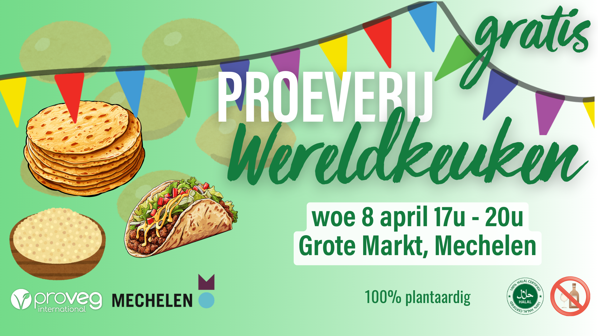 Gratis proeverij: plantaardige wereldkeuken