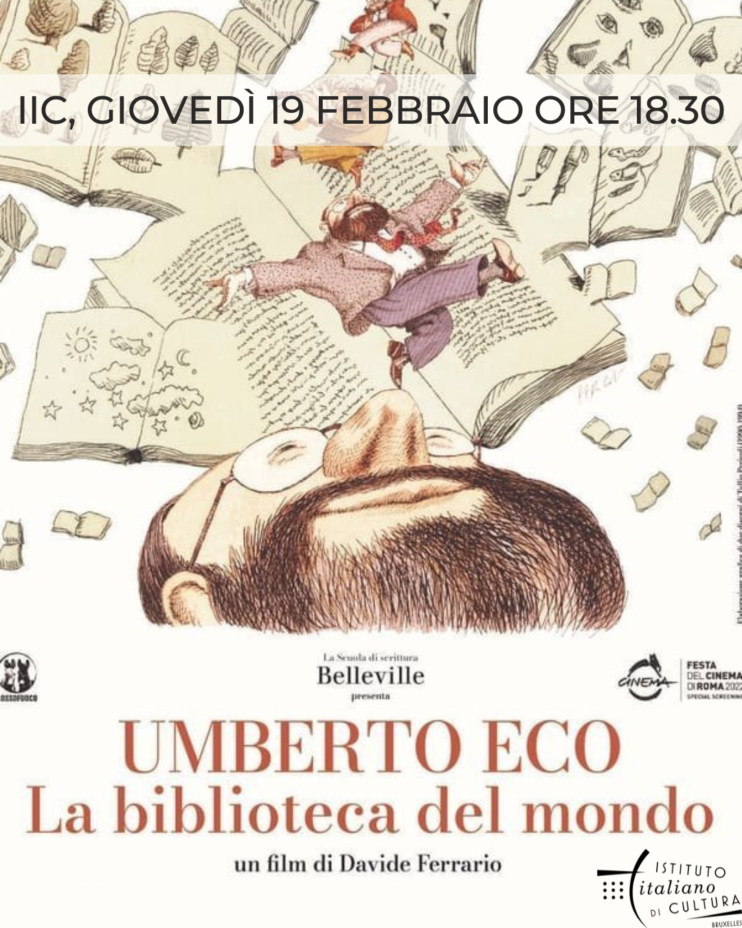 OMAGGIO A UMBERTO ECO – Docufilm « La biblioteca del mondo »